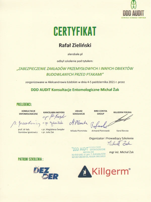 Certyfikat-Zabezpieczenie-Zakładów-Przemysłowych-Przed-Ptakami-04.10.2021-1